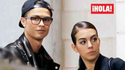 Cristiano Ronaldo y Georgina Rodríguez fueron fotografiados por la revista ¡Hola!. Foto tomada de ¡Hola!