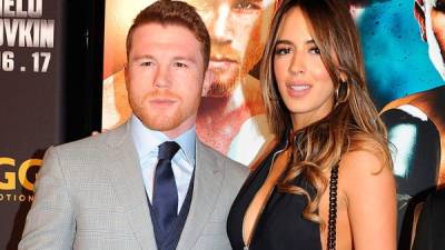 El boxeador Saúl “Canelo” Álvarez y la modelo Shannon de Lima.