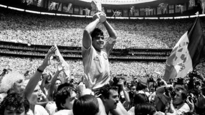Diego Armando Maradona se coronó campeón con Argentina en 1986 en México.