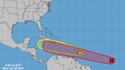 Un nuevo sistema se dirige hacia el Caribe en una activa temporada ciclónica en el Atlántico./NHC.