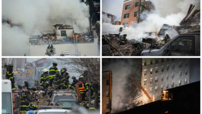 Dos edificios se derrumbaron el miércoles en el norte de Manhattan tras una explosión provocada por una fuga de gas, dejando al menos cuatro muertos -dos de ellos serían mexicanos- y 63 heridos, incluyendo niños, en el barrio latino de Harlem.