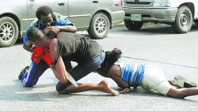 La pelea fue cerca del estadio Municipal Ceibeño.