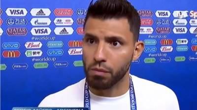 Sergio 'Kun' Agüero se enfadó por las palabras de Jorge Sampaoli. Foto Twitter