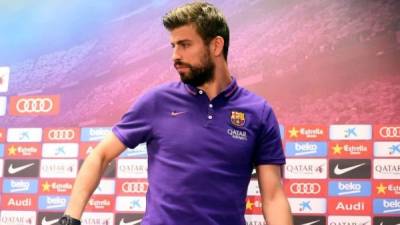 Gerard Piqué compareció en conferencia de prensa. Foto FCBarcelona.com