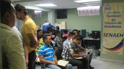 Unas 100 personas están acudiendo a diario al Ministerio de Trabajo de San Pedro Sula.