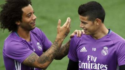 Las ausencias de Marcelo y James Rodríguez se unen a las de los lesionados Casemiro, Sergio Ramos, Luka Modric y Pepe.