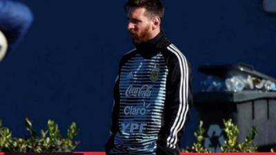 Messi es el líder de la Albiceleste. FOTO EFE.