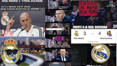 Los divertidos memes que deja la eliminación del Real Madrid en la Copa del Rey tras perder contra la Real Sociedad en los cuartos de final en el estadio Santiago Bernabéu.