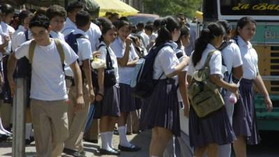 Estudiantes durante el programa TPA en la Escuela Leopoldo Aguilar. Foto: C. Santos.