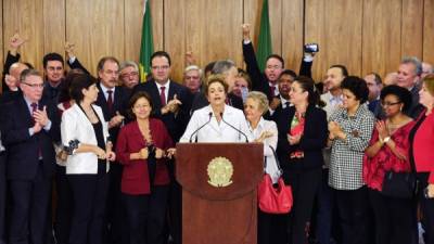 Dilma Rousseff brindó una comparecencia pública.