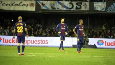 El Barcelona empató en su visita al Celta de Vigo en la Copa del Rey.