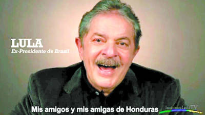 El expresidente de Brasil expresa en el video que Honduras puede desarrollarse.
