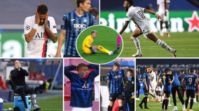 Las imágenes del partido que le ganó el PSG 'in extremis' (2-1) al Atalanta para clasificar a las semifinales de la UEFA Champions League, con Neymar como protagonista.