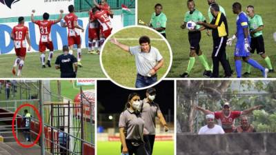 Estas son las imágenes más destacadas que nos dejaron los cinco partidos de la octava jornada del Torneo Clausura 2020-2021 de la Liga Nacional de Honduras.