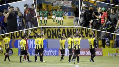 Las mejores imágenes que nos dejó el clásico Real España-Marathón en la ida del repechaje del Torneo Apertura 2018 de la Liga Nacional de Honduras.