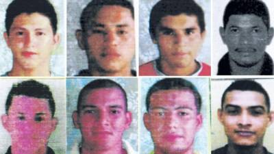 José Alfredo Guerra (22); Jardel Hidalgo Zapata (23); José Alfaro Quintanilla (22); Nelson David Valladares; Felipe Varela Coello (20); José Elías Quintanilla (25); Marcos Castro Hernández y Roque Alvarado.