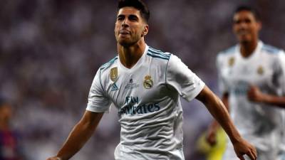 Marco Asensio le hizo dos golazos al Barcelona y ayudó al Real Madrid a conquistar la Supercopa de España.