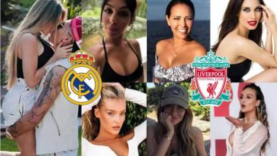 Real Madrid y Liverpool disputan la final de la Champions League en Kiev, pero afuera de la cancha hay duelo de bellezas con las esposas de los jugadores de ambos equipos. Hay modelos, una estrella del Sports Illustrated más sexy y una cantante.