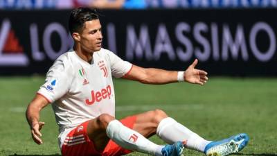 Cristiano Ronaldo no pudo marcar contra la Fiorentina. Foto AFP