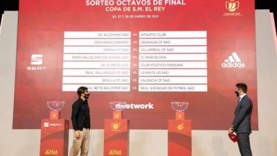 Los cruces de octavos de final de la Copa del Rey ya definidos. Foto EFE