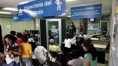 Las oficinas de la Secretaría de Trabajo quedan en el centro de San Pedro Sula.