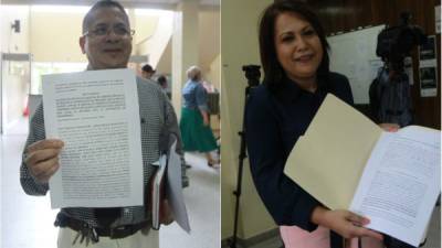 Mario Castro y Rixa Antúnez son dos de los abogados que llegaron ayer a interponer recursos a favor de sus defendidos.