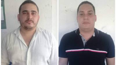 La pareja de falsificadores conformada por Elías Ponce (izq.) y Jorge Fuentes, fue capturada la tarde del jueves.