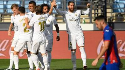 Real Madrid volvió con triunfo tras un parón de tres meses por la pandemia del coronavirus. Foto AFP.