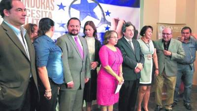 La sociedad civil se reunió ayer con los miembros de la Maccih en Tegucigalpa.