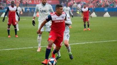 Bryan Acosta jugó todo el partido en su debut en la MLS. Foto FC Dalllas.