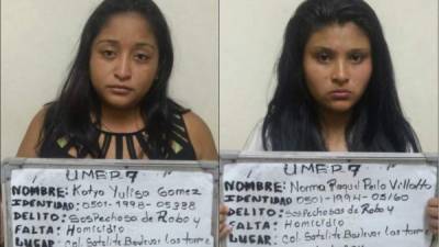 Las dos mujeres de 18 y 21 años están acusadas de asesinato.