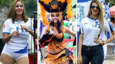 El partido eliminatorio entre Honduras y Costa Rica está engalanado por bellas chicas que llegaron al estadio Morazán. Mira la galería.