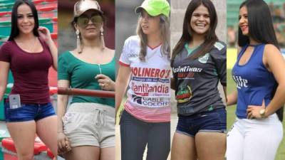 Hermosas chicas han engalanado la jornada 18 del Torneo Clausura 2018 de la Liga Nacional del fútbol hondureño.