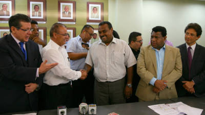 César Ham y Andrés Pavón certificaron su alianza ante el TSE.