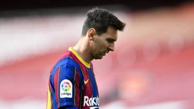 Lionel Messi recibió permiso del Barcelona y no jugará la última jornada de la Liga Española. Foto AFP