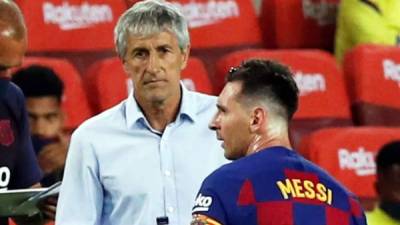 Quique Setién ha dado en parte la razón a Messi tras confirmar el argentino que jugando como ante Osasuna no les daría para ganar la Champions.