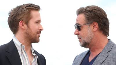 CANNES, FRANCE - MAY 15: Actors Ryan Gosling and Russell Crowe attends 'The Nice Guys (The Nice Guys-LA Detectives)' - Photocall at the annual 69th Cannes Film Festival at Palais des Festivals on May 15, 2016 in Cannes, France. (Photo by Danny Martindale/FilmMagic)