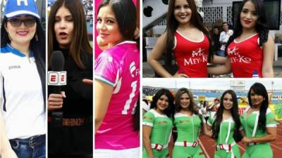 La belleza de las mujeres hondureñas se ha hecho presente en el estadio Olímpico para el partido de repechaje entre Honduras y Australia.