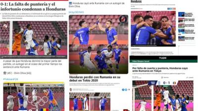 La prensa internacional se hizo eco del amargo debut de Honduras ante Rumania en los Juegos Olímpicos de Tokio 2021 y así lo informaron.