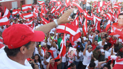 El candidato liberal tuvo una multitudinaria concentración en el municipio de Talanga, Francisco Morazán.