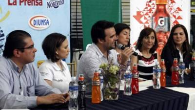 Los promotores del evento ayer en conferencia de prensa en San Pedro Sula.