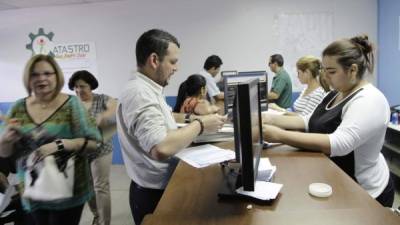 Oficinas de Catastro en San Pedro Sula.