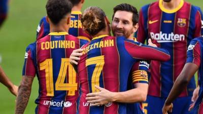 Lionel Messi y Antoine Griezmann, protagonistas del gol en el Joan Gamper.