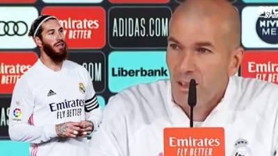 Zidane se mostró molesto cuando le preguntaron por la renovación de Sergio Ramos.