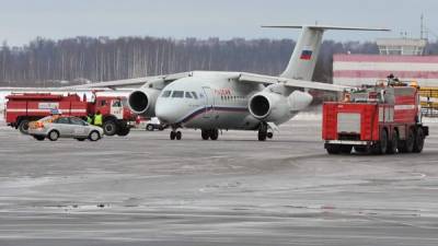 (San Petersburgo) Un avión AN-148 con 71 personas a bordo se estrella en las afueras de Moscú. EFE/EPA/ANATOLY MALTSEV