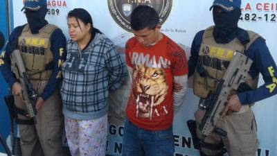 Karen Estrada Zuniga y Henry Arsenio López son miembros activos de la pandilla 18, según las investigaciones de la FNA.