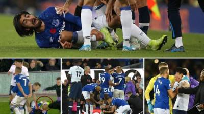 Las imágenes de la terrible lesión que le provocó Heung-Min Son, surcoreano del Tottenham, al mediocampista portugués del Everton, André Gomes, en partido de la Premier League.