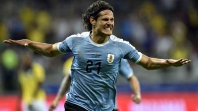 Edinson Cavani se ha despachado con un golazo frente a Ecuador en la Copa América. Foto AFP