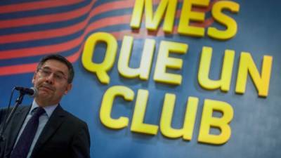 El presidente del FC Barcelona, Josep Maria Bartomeu. Foto EFE