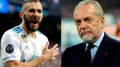 Benzema le respondió al presidente del Napoli luego de que lo llamó 'viejo'.